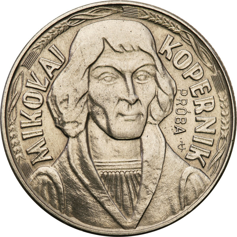 PRL. PRÓBA Nikiel 10 złotych 1973 Kopernik